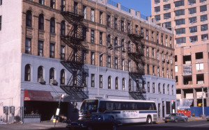 York Ave between E 90th and E 91st St., NYC, Jan, 1985 